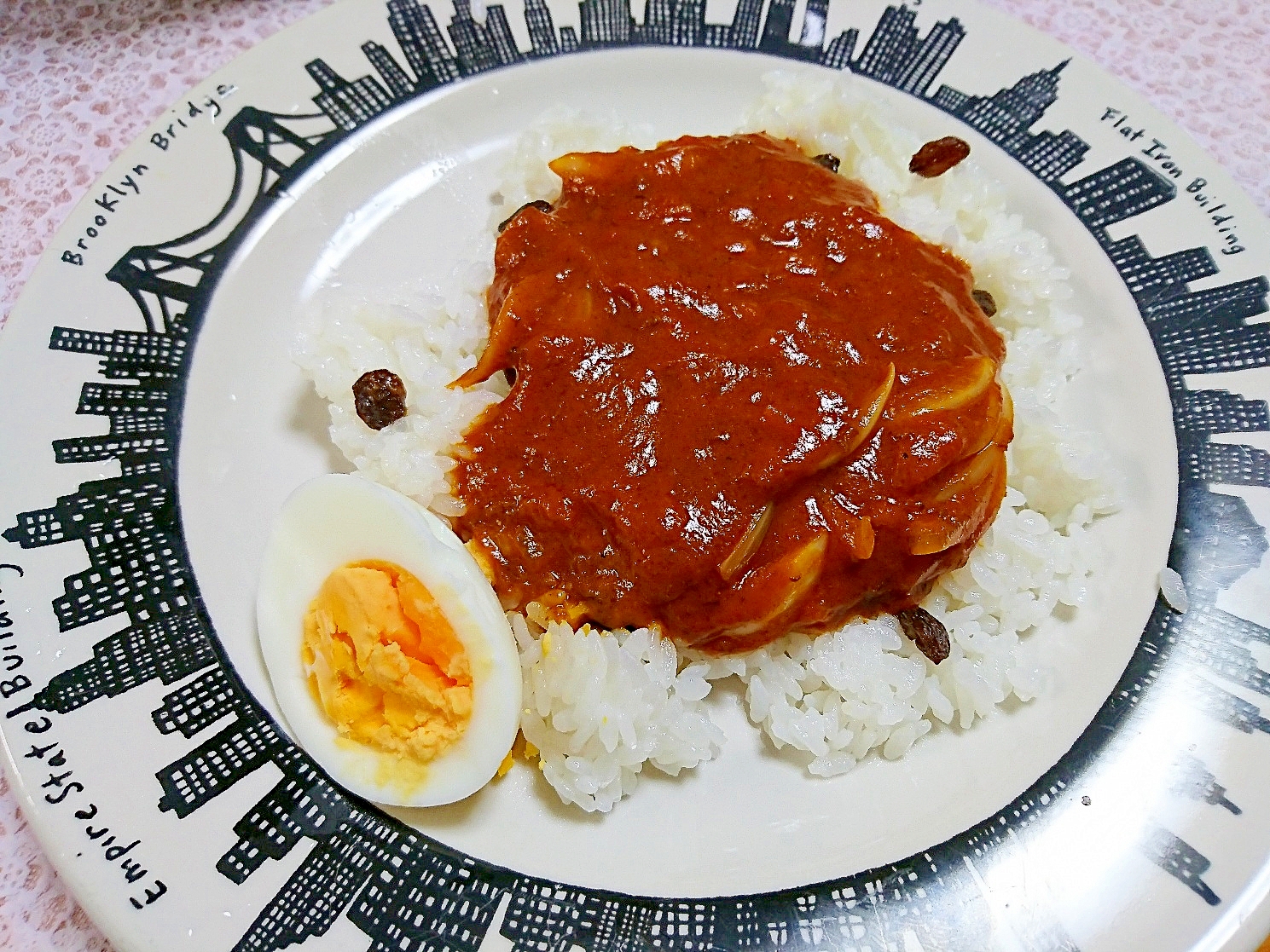 酢玉葱のカレー