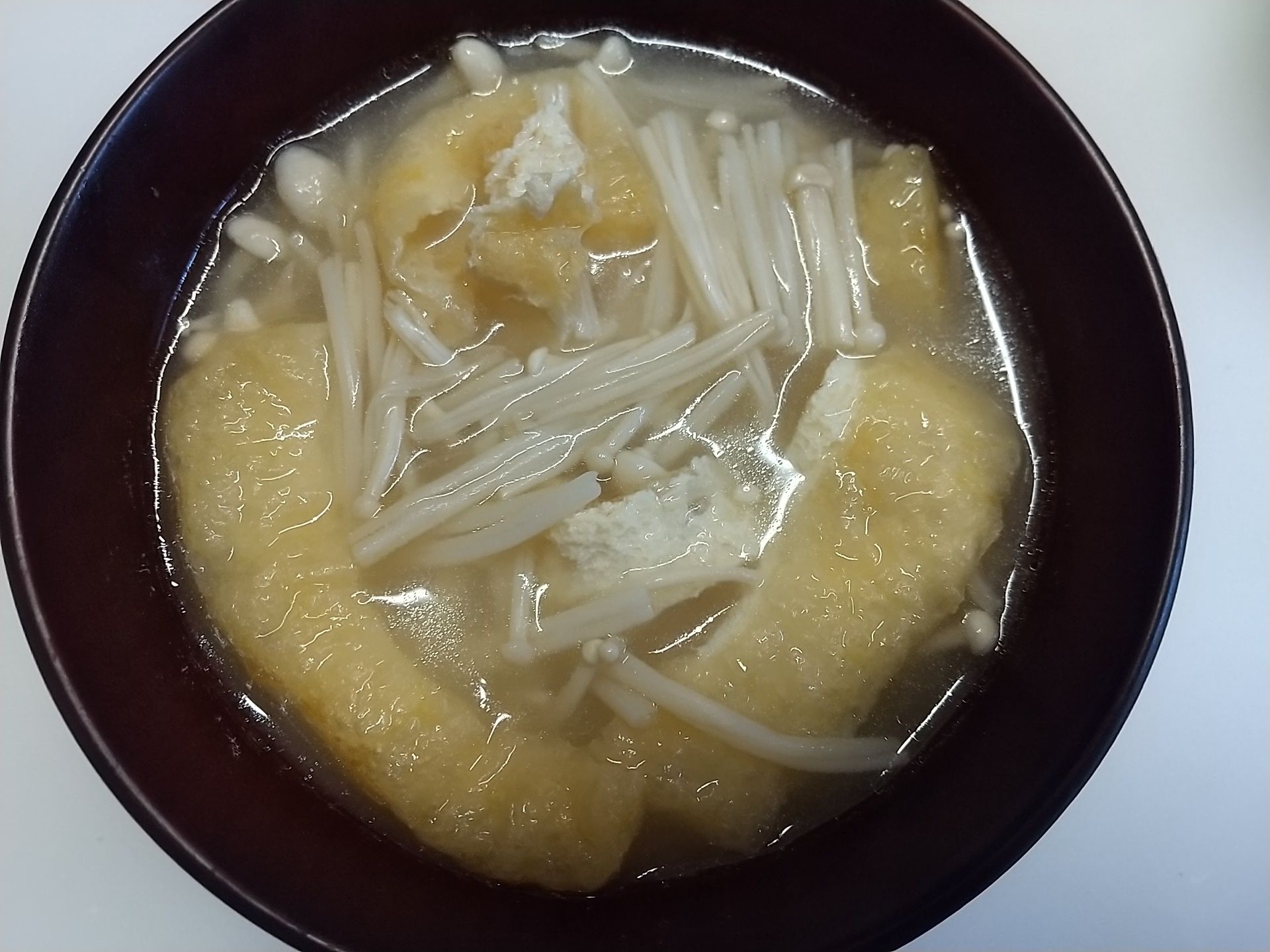 えのきと油あげの味噌汁