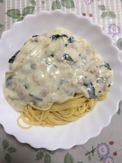 クリームソースを作るのは初めてでしたが　美味しく作ることができました