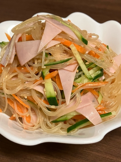 レンジで出来る春雨サラダ