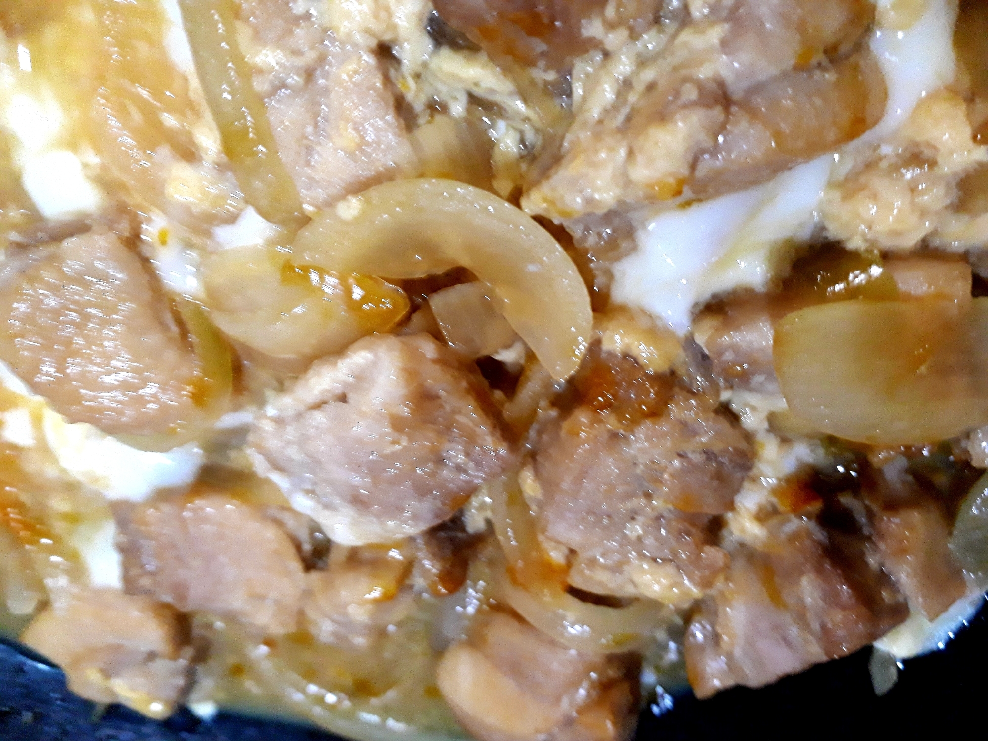 めんつゆで簡単親子丼