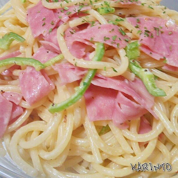 余ったパスタで簡単サラダ