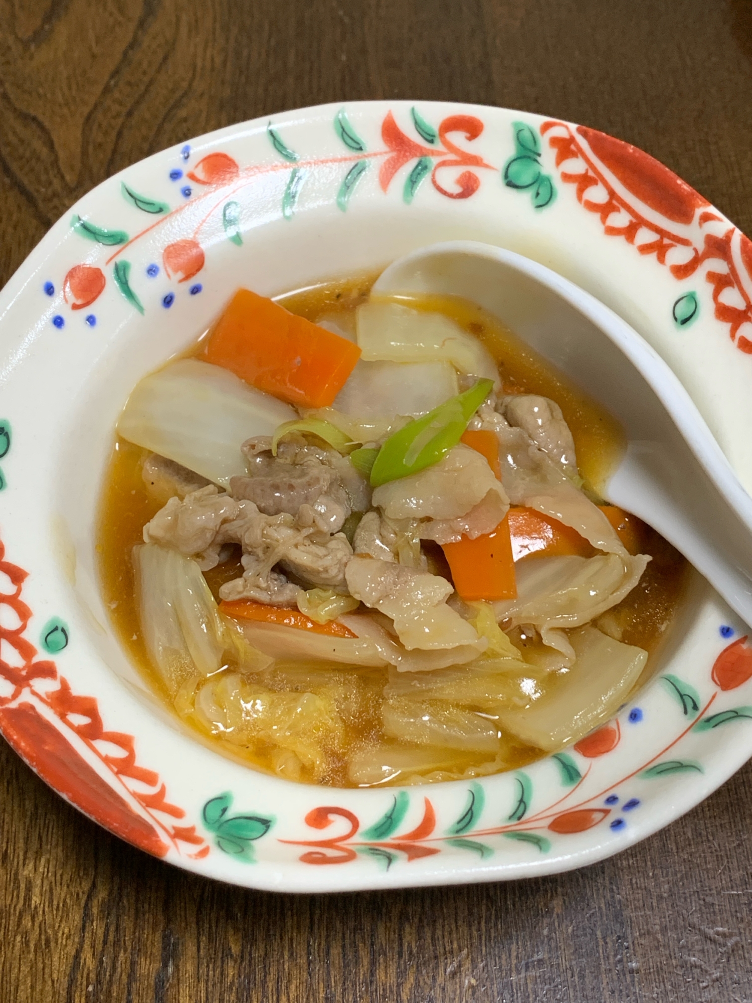 白菜と豚こまの炒め物