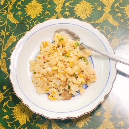 残り物で❣️チャーハン