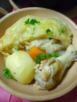 ガーリック＆バター☆野菜と鶏手羽元のポトフ