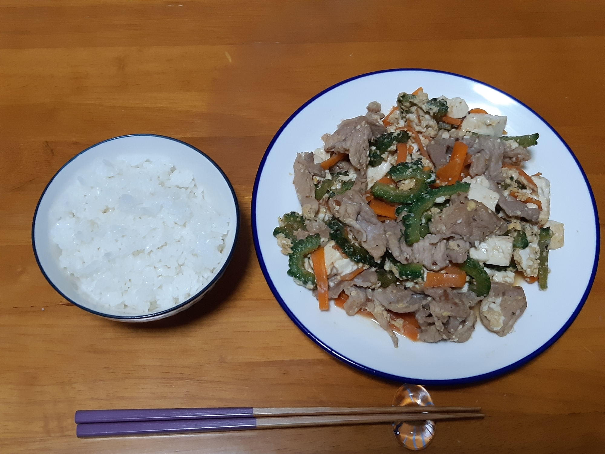 ゴーヤ豆腐チャンプルー