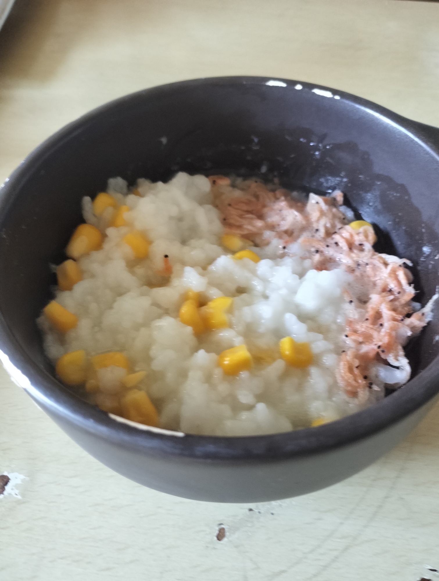 コーンあみえび入りご飯♪