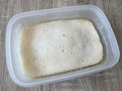 レンジで簡単‼米粉だけのふんわり蒸しパン