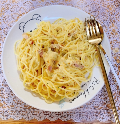 ポタージュリメイクピーマンとえのきパスタ