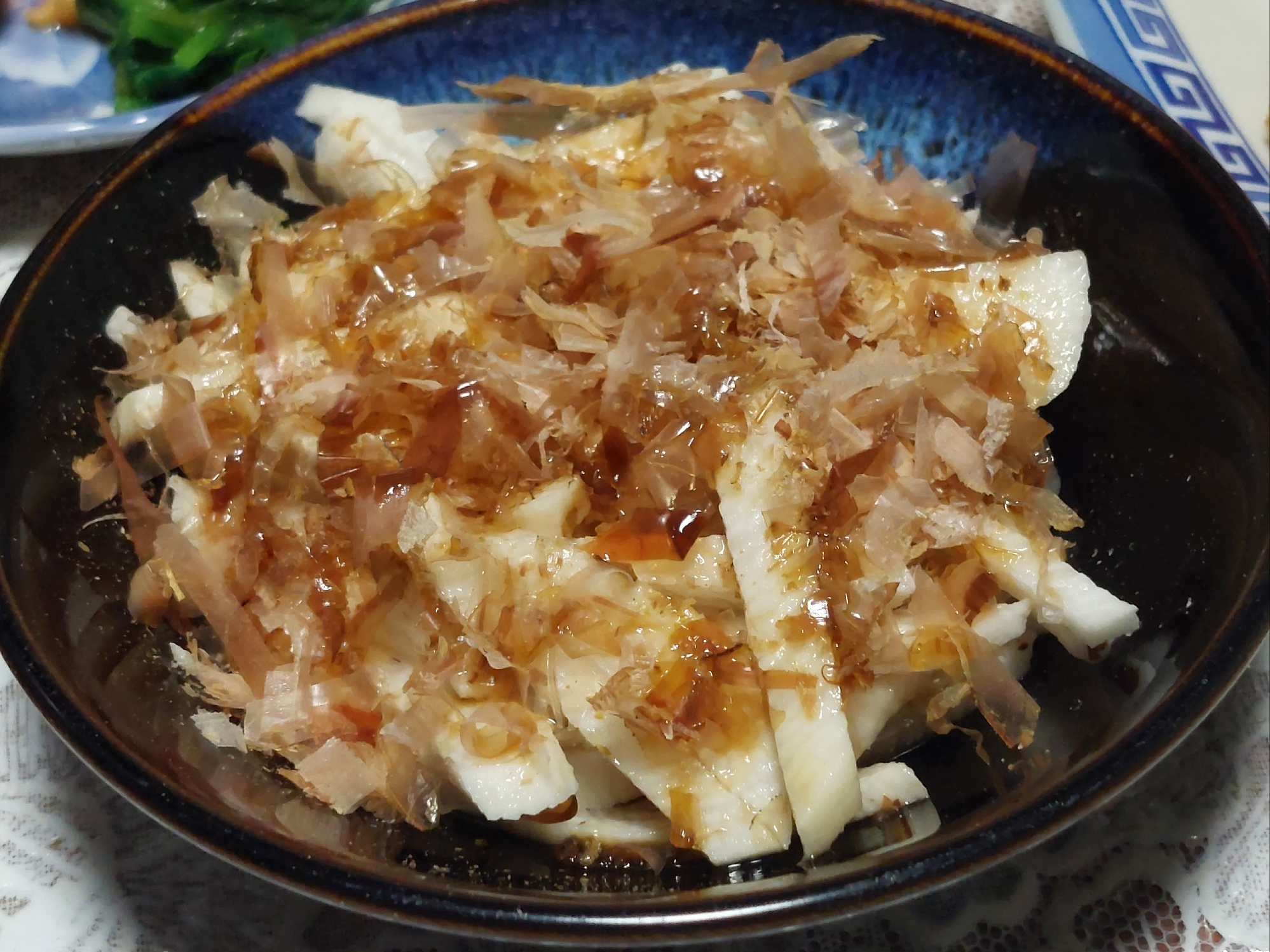 山芋(長芋)のわさび醤油おかか和え