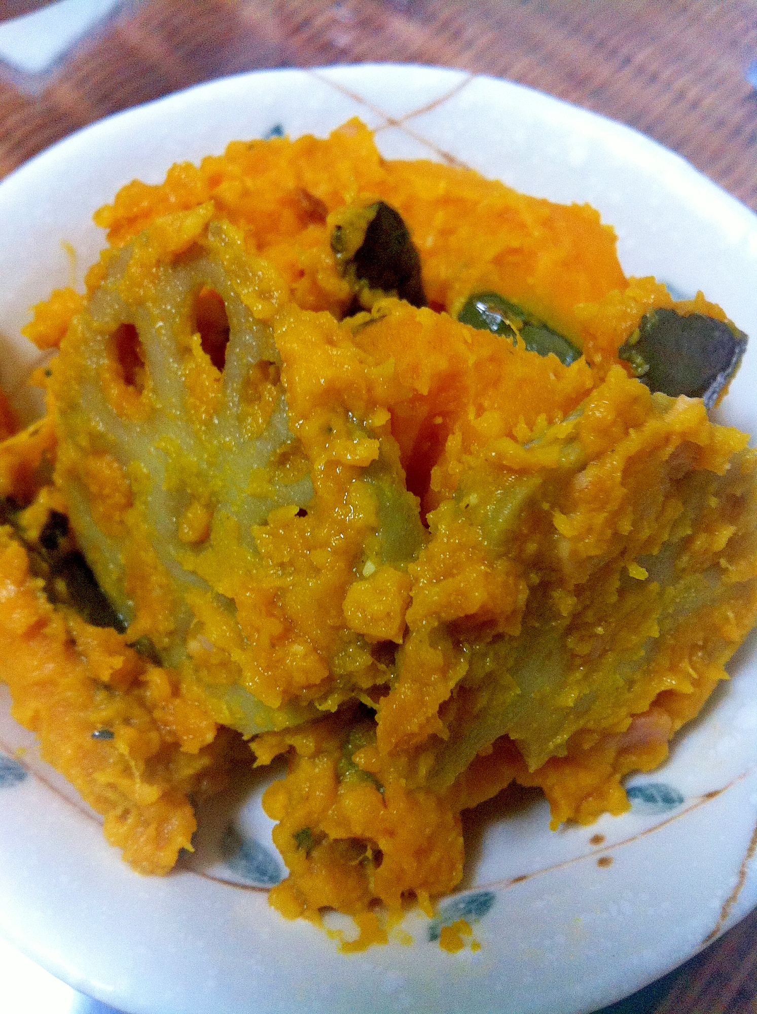 おつまみやお弁当に♪かぼちゃとレンコンのサラダ☆