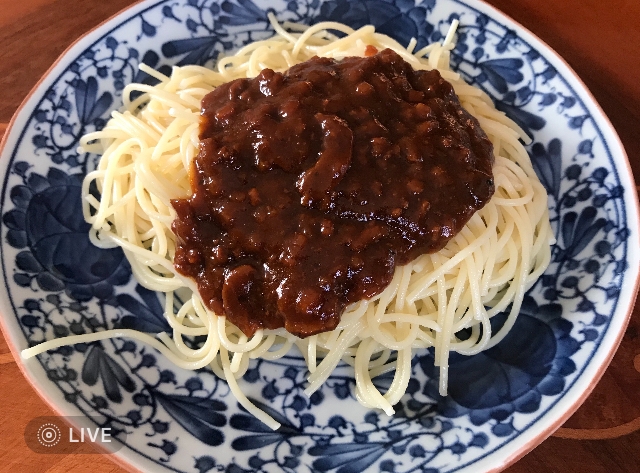 和風ミートソース スパゲティ！