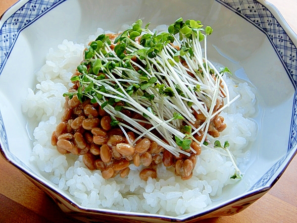 まな板なし５分！食べ易い❤納豆茶漬け♪（茶葉不要）