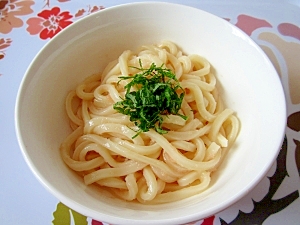 簡単昼ごはん☆明太子塩麹うどん