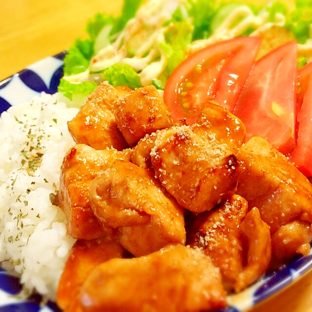 香ばしい香り ご飯がススム 簡単照り焼きチキン レシピ 作り方 By Aka Ru 楽天レシピ