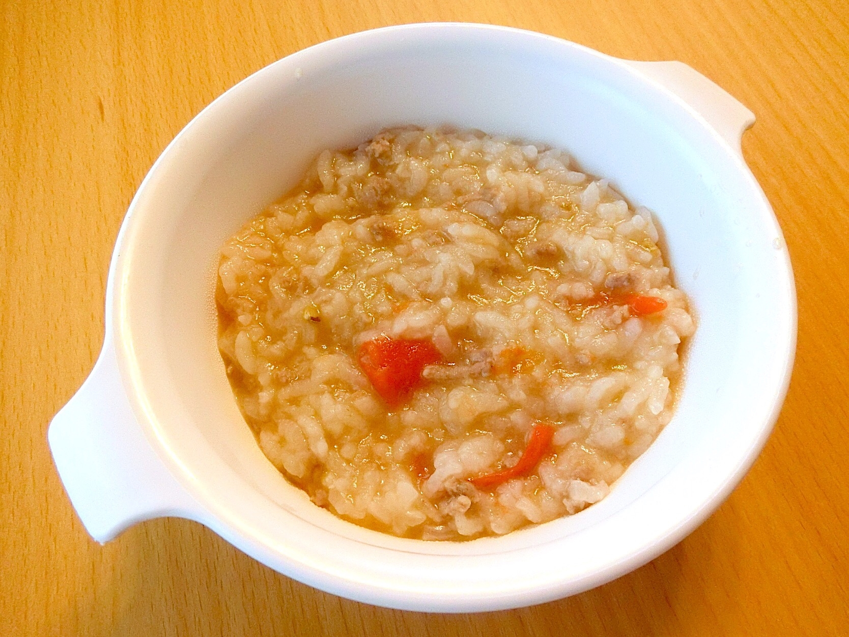 離乳食 後期 豚ひき肉とトマトのおかゆ レシピ 作り方 By 安くて 早くて 美味しい 楽天レシピ 離乳食 後期 豚ひき肉とトマトのおかゆ レシピ 作り方 By 安くて 早くて 美味しい 楽天レシピ