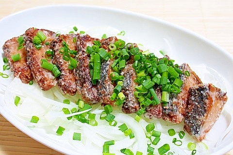 酒にぴったり! 鰹のたたきの竜田揚げ