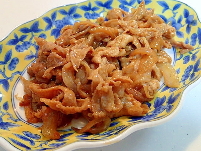 ピリ辛　豚肉と玉ねぎのオイマヨソテー