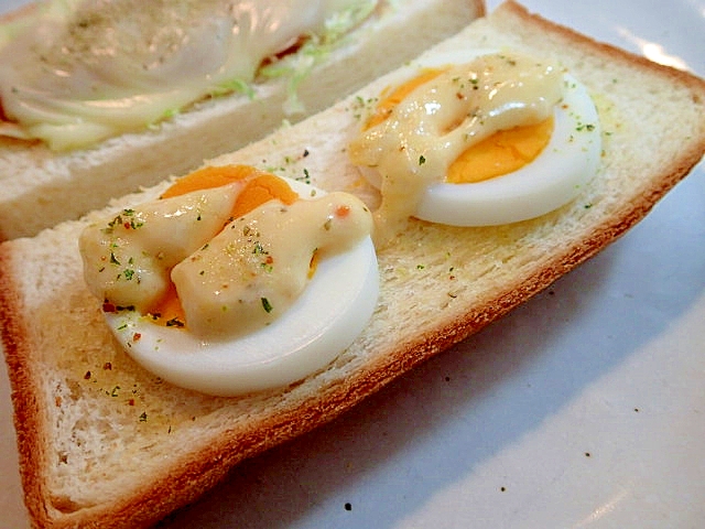 マジソル/タルタルで　ゆで卵トースト