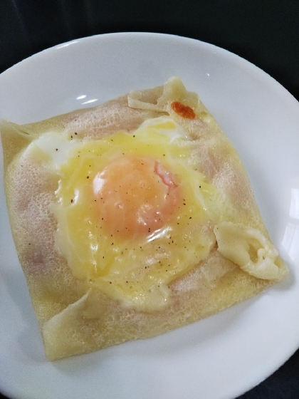 時短朝食♪そば粉不要！小麦粉で簡単ガレット♡