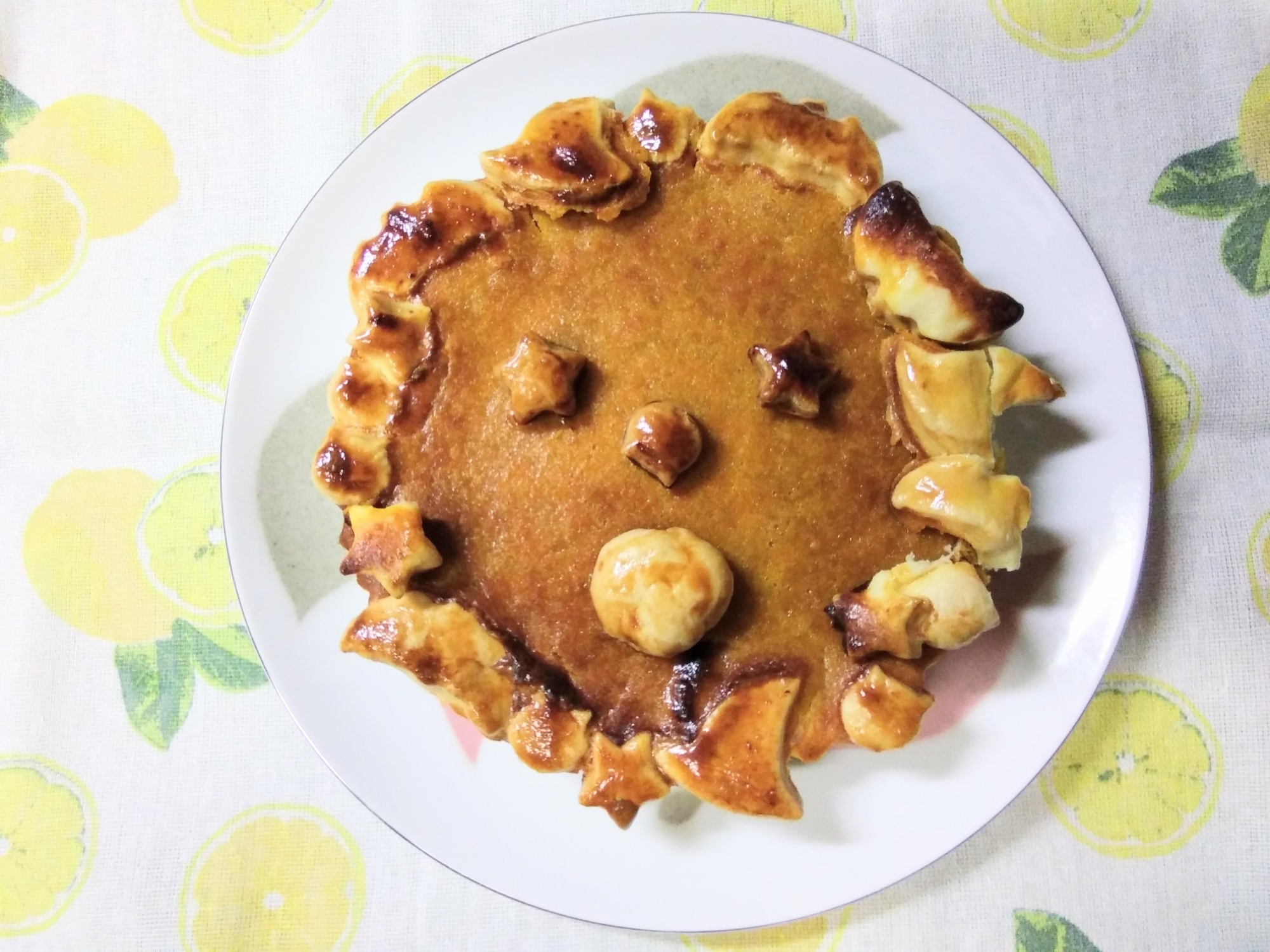 ハロウィンに パンプキンパイ