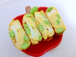 お弁当に 枝豆入り卵焼き レシピ 作り方 By Thank You Good Bye 楽天レシピ