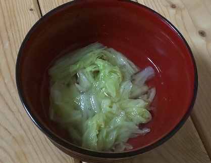 白菜の葉だけで作る時短サンラータンスープ