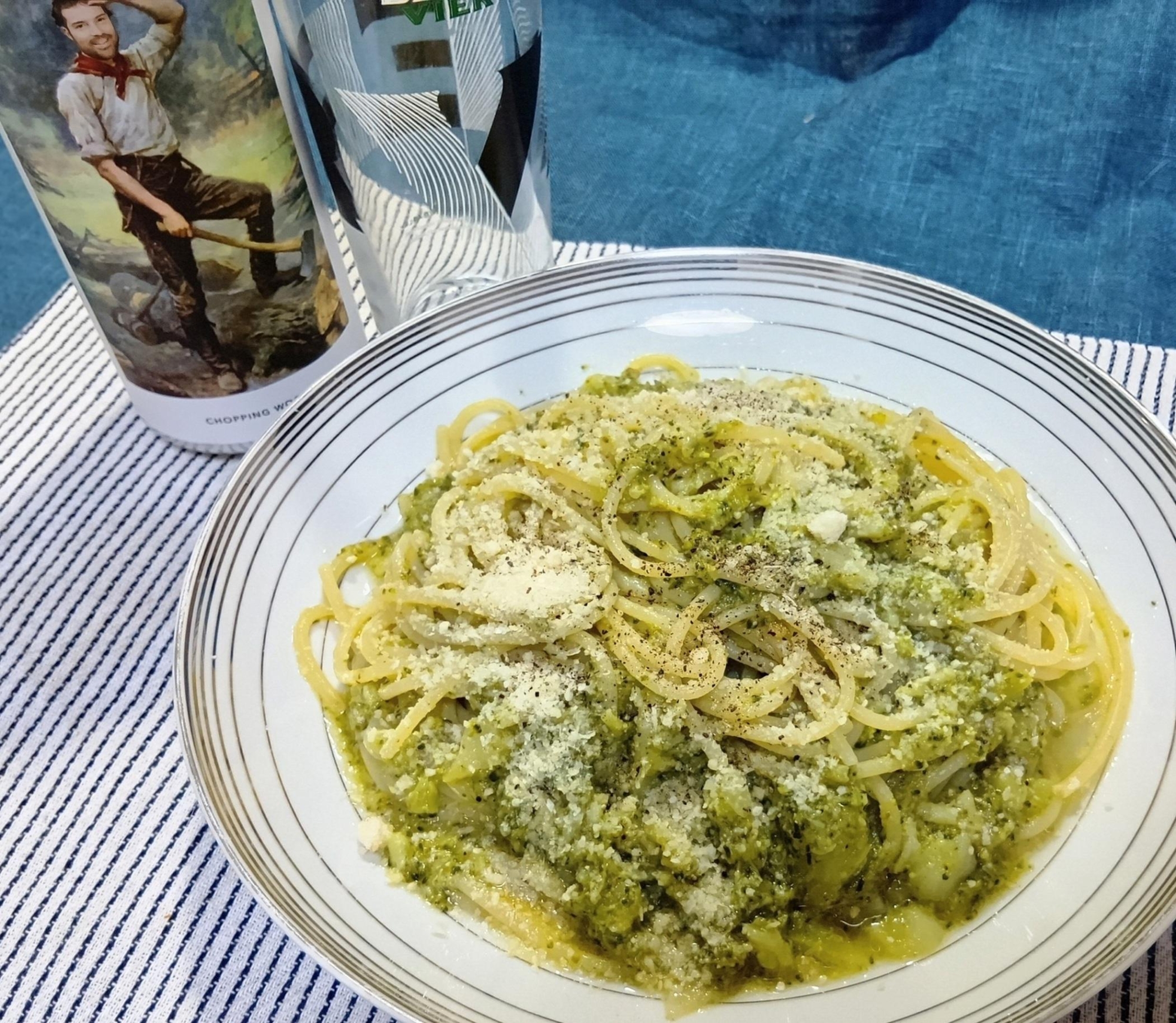 ブロッコリーのジェノベーゼ風スパゲッティ