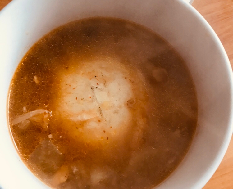 ピリ辛味噌スープ雑煮