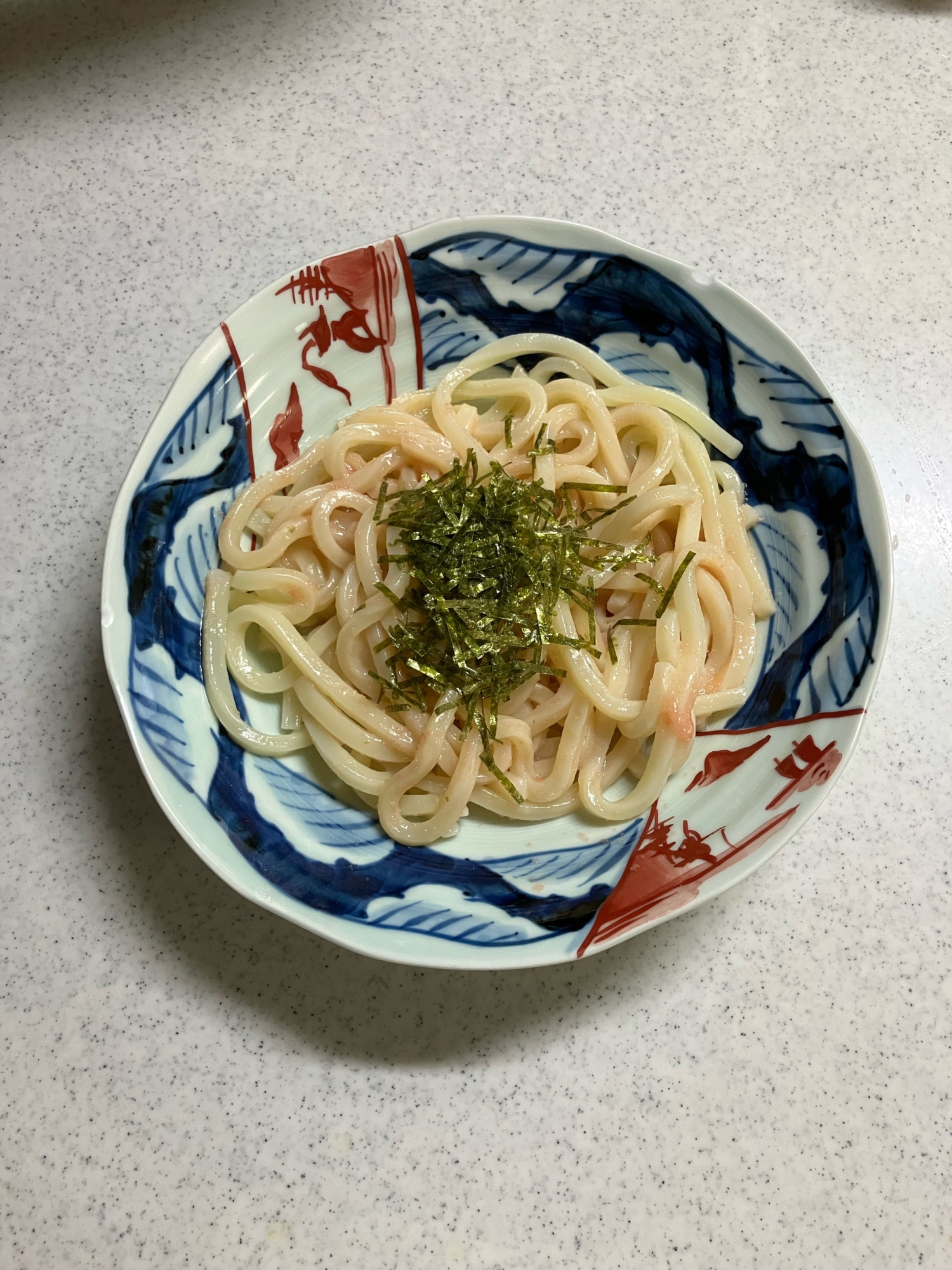 パスタソースで★たらこうどん