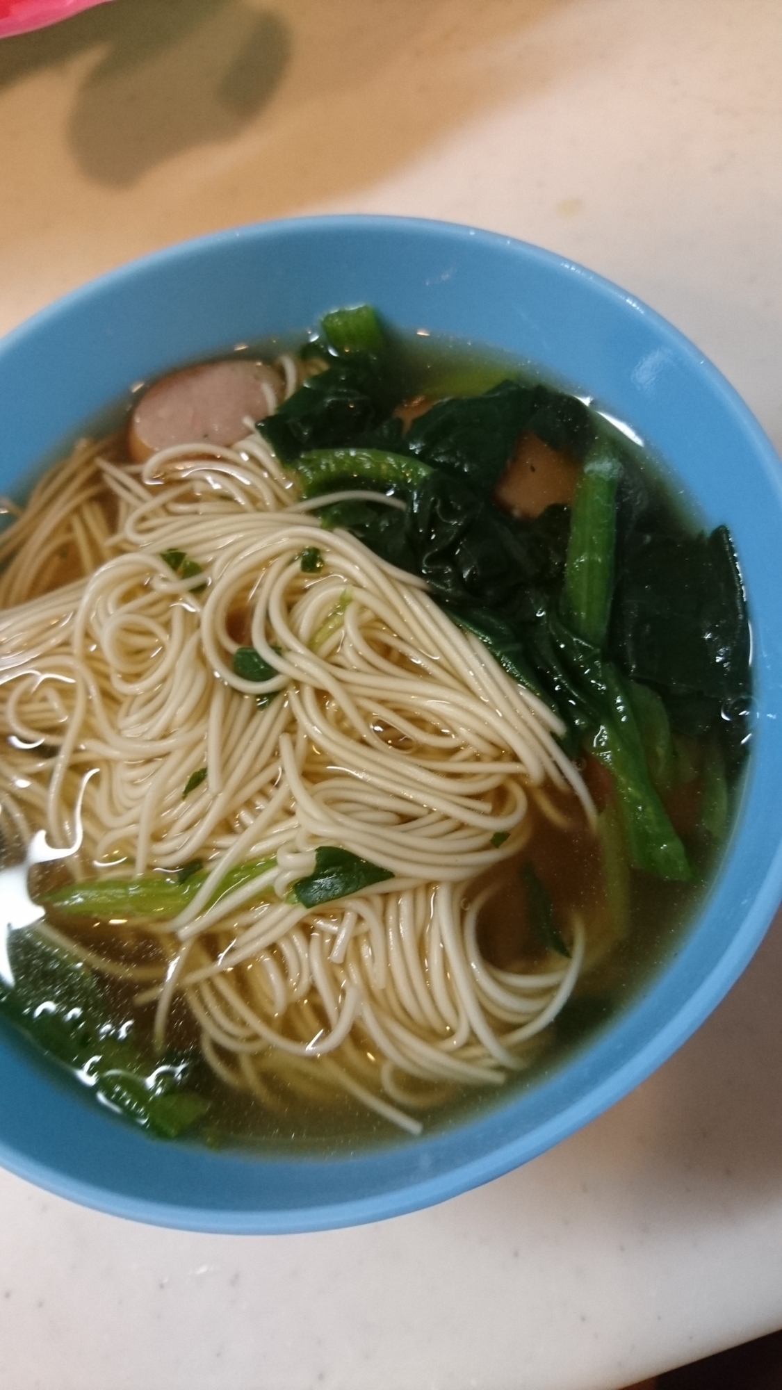 寒いときに温かいそうめん☆