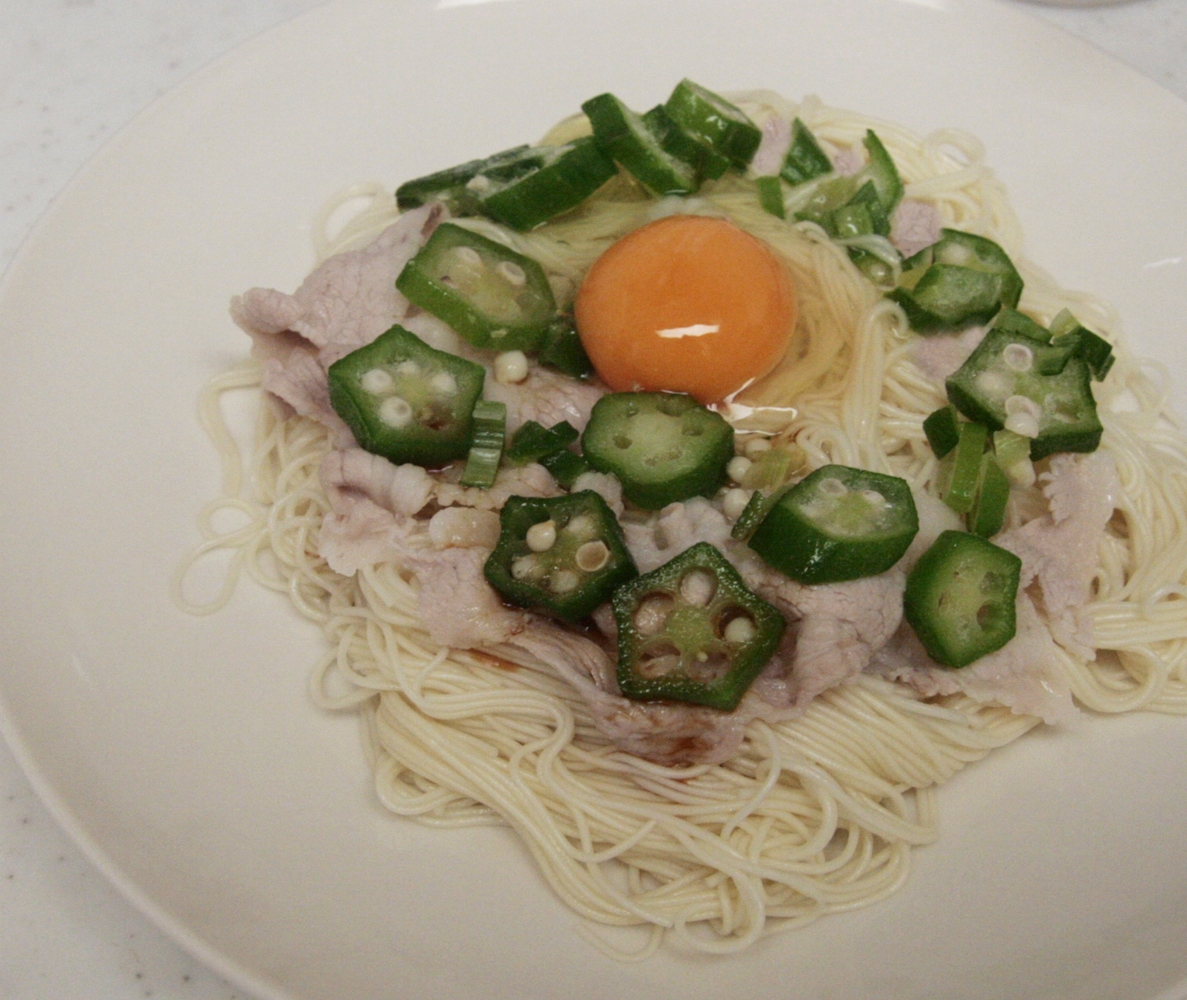 冷たく！月見そうめん