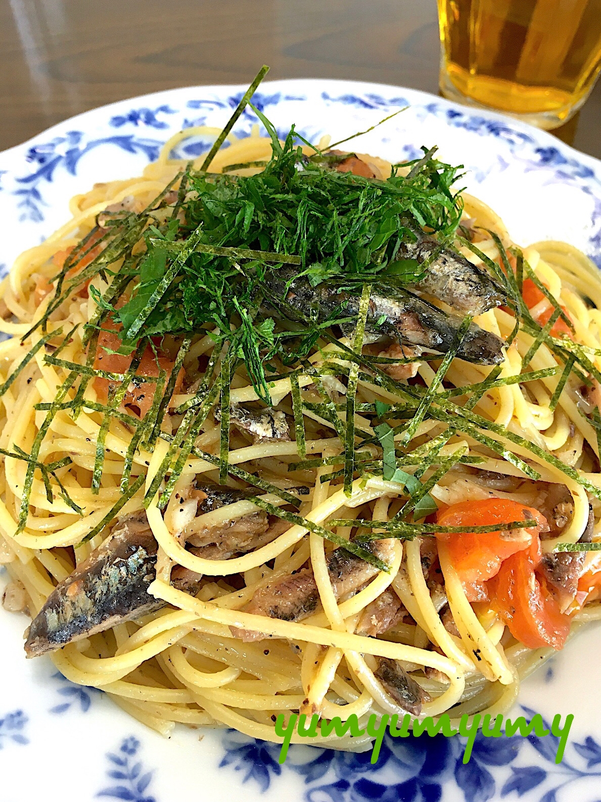 オイルサーディン&トマトのパスタです☆手軽に旨ウマ