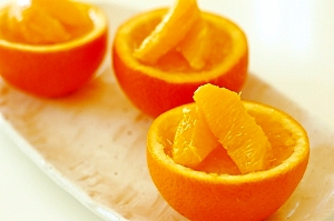 粉寒天でつくるぷるぷるオレンジゼリー