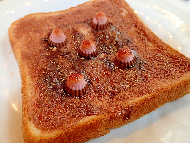 アポロのせて　チョコバニラト一スト