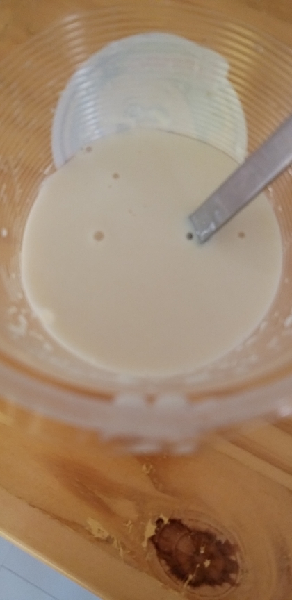 韓国のお酢ドリンクに牛乳を混ぜてヨーグルト風にしてた時の味を思い出しました。