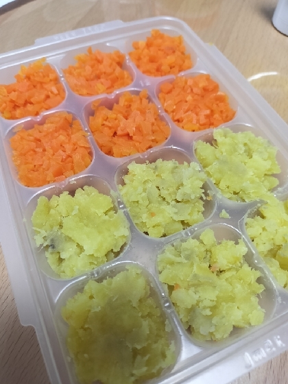 離乳食初期　電子レンジで人参のペースト