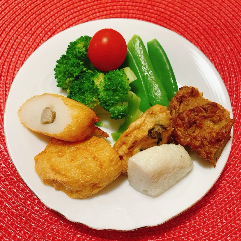 温野菜とあったかいさつま揚げ✧˖°