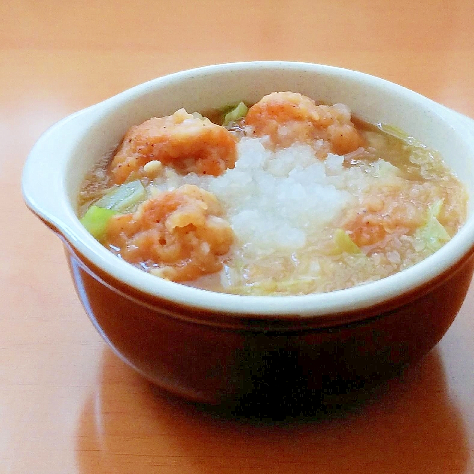 冷凍食品アレンジ☆鶏の唐揚げみぞれ鍋