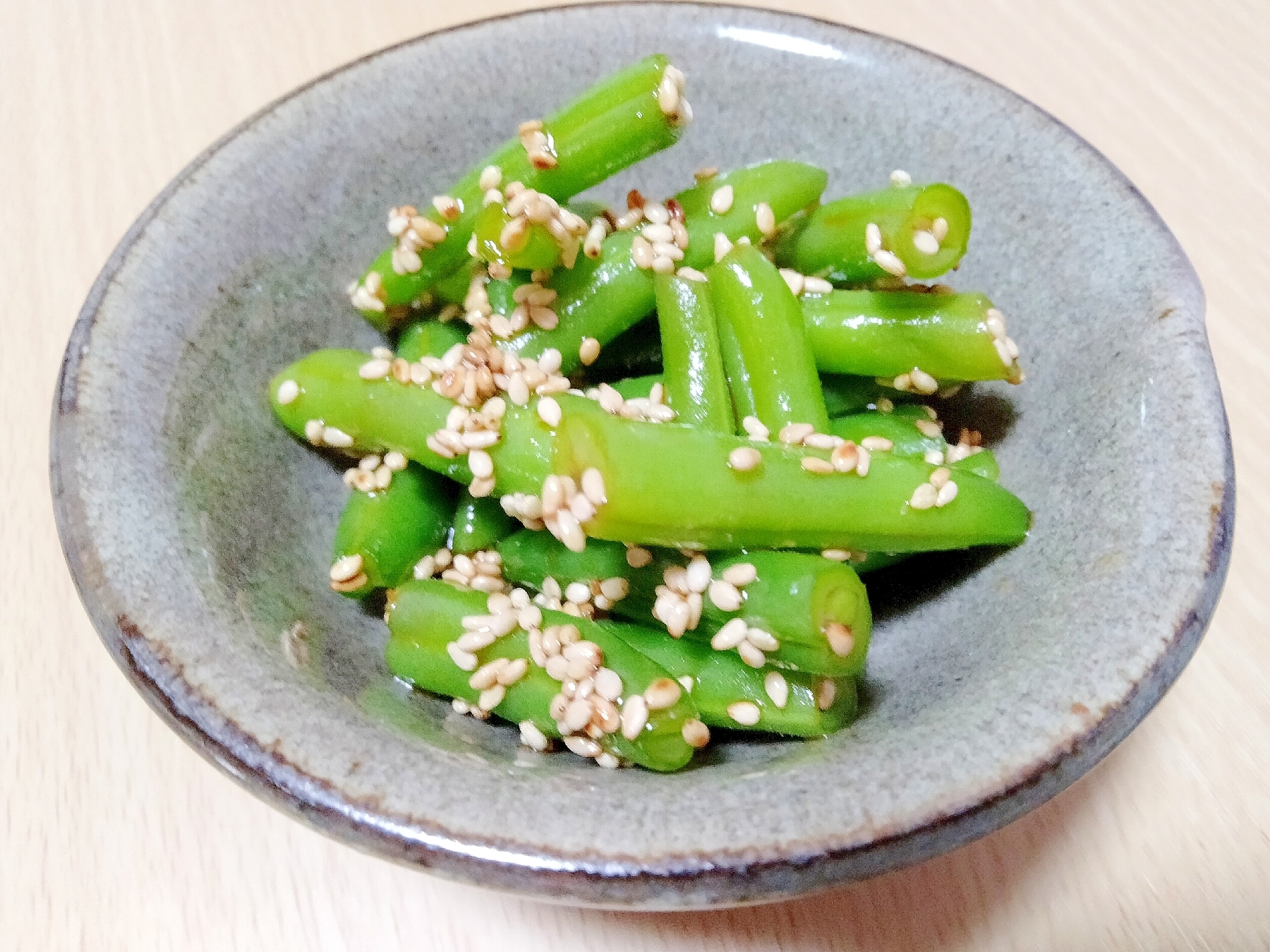 いんげん豆の簡単お手軽胡麻和え