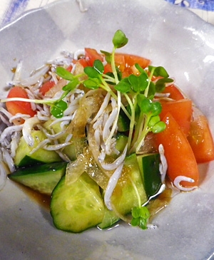 しらすトマトキュウリ玉ねぎのごま油黒酢サラダ レシピ 作り方 By Leopoo 楽天レシピ しらすトマトキュウリ玉ねぎのごま油黒酢サラダ レシピ 作り方 By Leopoo 楽天レシピ