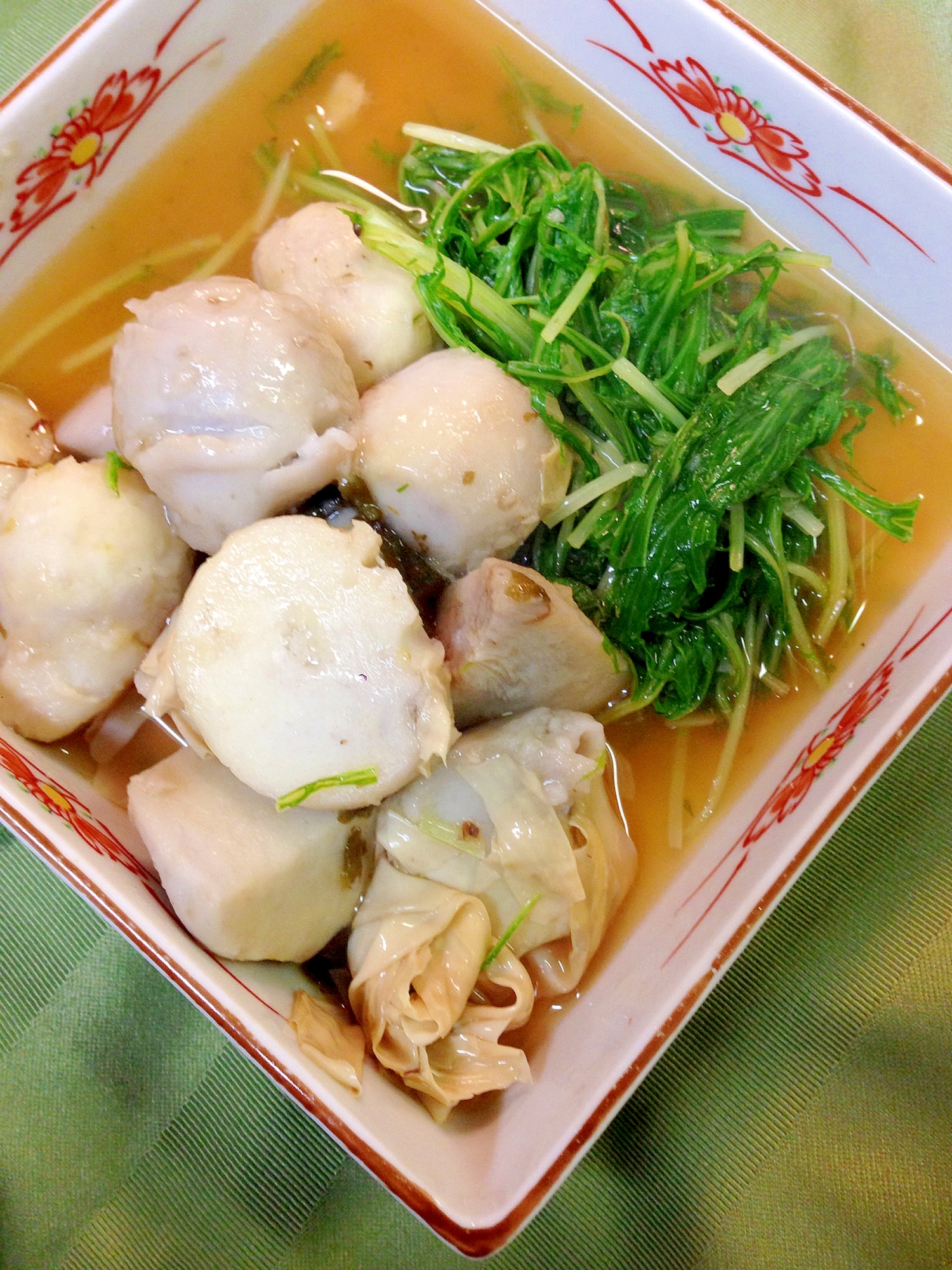 里芋と水菜の煮物