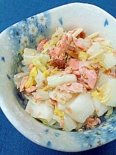 秋鮭で☆焼き鮭と白菜の梅ごまあえ♪