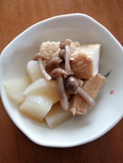 かぶと厚揚げの甘〜い味噌炒め（七味で甘辛OK）