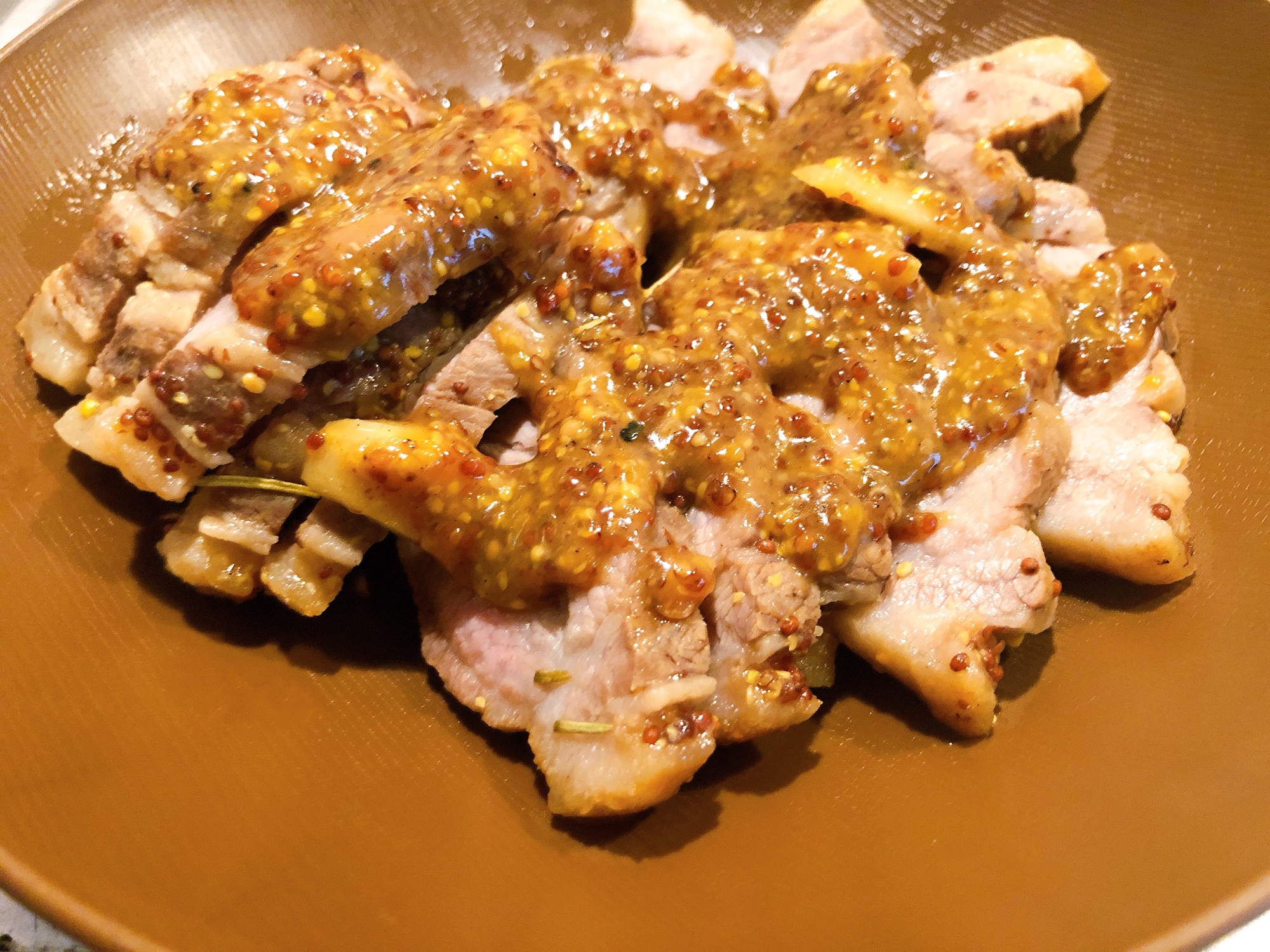 簡単 ハニーマスタード味のローストポーク レシピ 作り方 By Tomo 楽天レシピ