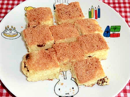 フライパンで焼くシナモンレーズンケーキ！