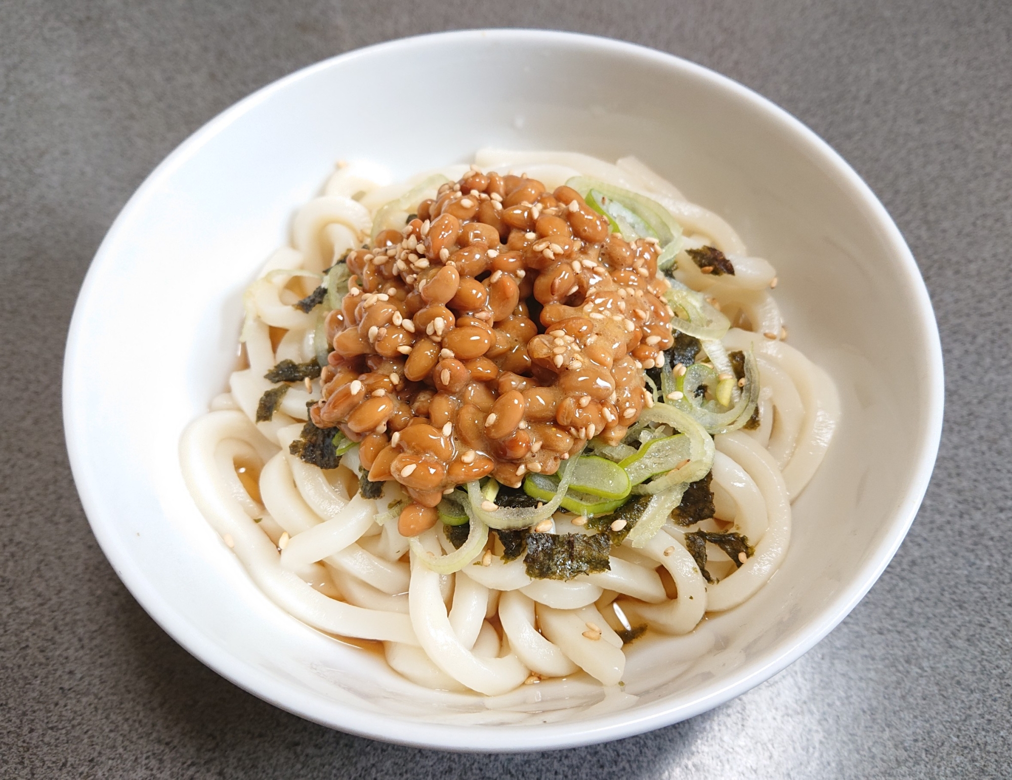 育毛ぶっかけ納豆うどん