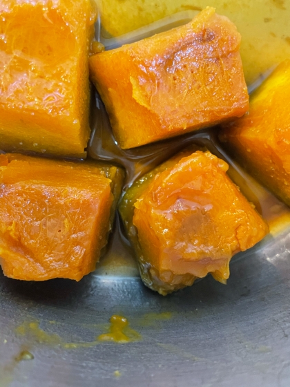 生姜をかぼちゃの煮物に使うのは初めてでしたが、これもいいですね♩美味しかったです。