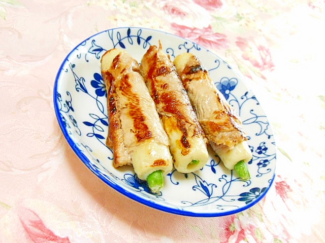 お弁当にも❤竹輪インゲンの豚肉巻き❤