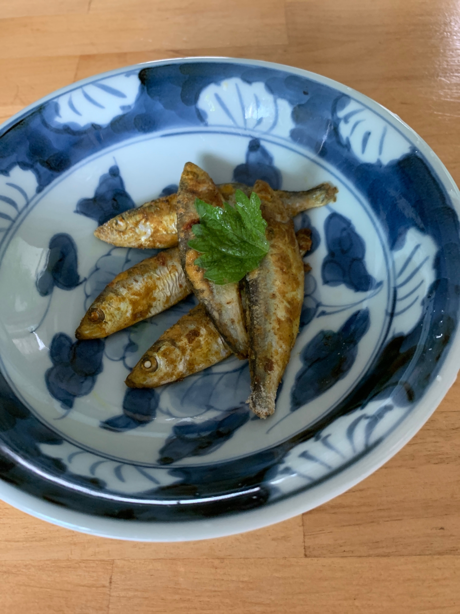 子鯵のカレー味、トースター焼き